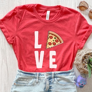 Girls Pizza Shirt, Funny Pizza T-shirt, Cute Pizza Tshirt, Kids Pizza Tee, Foodie Shirt, Pizzeria Crewneck, Pizza Day Celebration Shirt