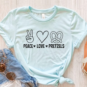 Pretzel Lover T-Shirt, Funny Pretzel Tee, Girls Pretzel Shirt, Kids Pretzel Themed Birthday, Food Shirt, Gift For Her, National Pretzel Day