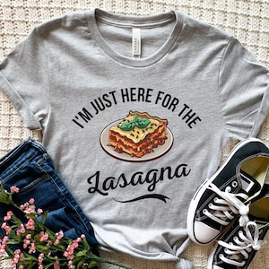 Funny Lasagna Shirt, Lasagna Graphic Tee, Lasagna Day Shirt, Womens Lasagna T-shirt, Lasagna Gifts For Her, Girls Lasagna Tee, Italian Foods