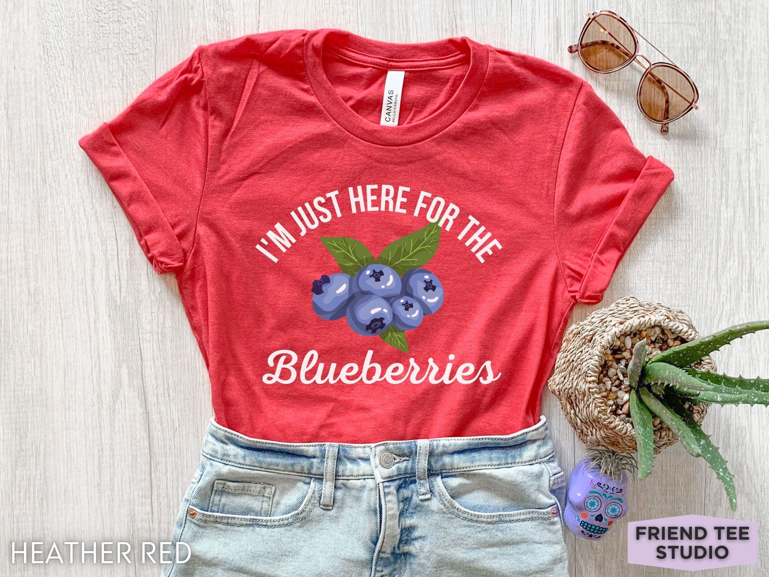Blueberry Shirt, Blueberry Fruit Tshirt, Blueberry Gifts