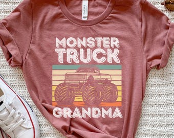Monster Truck Grandma Shirt, Monster Truck Gifts, Matching Monster Truck Tshirt, Monster Truck Birthday Party, Monster Truck Family T-shirts