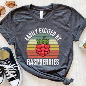 Camiseta de frambuesa, divertida, regalo, frambuesa, frambuesa, frambuesa para niños, granja de frambuesas