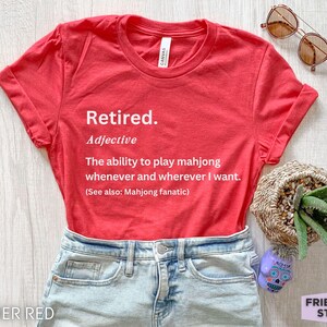 Mahjong T-Shirt, Mahjong Lover Tee, Funny Mahjong Shirt, Mahjong Player Gift, Mahjong Tile T-Shirt, Mahjong Game Shirt, Cute Mahjong Apparel image 5