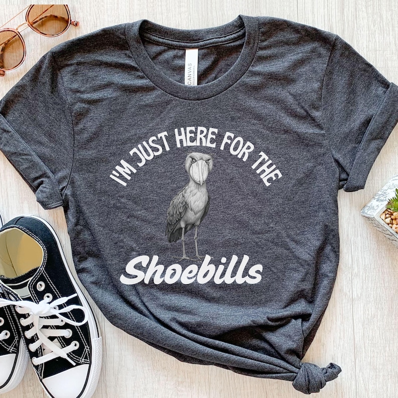 Shoebill Shirt, Shoebill Tee, Bird Lover Shirt, Shoebill Stork Shirt, Funny Bird Shirt, Bird Tee, Exotic Bird T-Shirt, Gift for Bird Lovers image 6