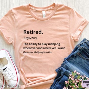 Mahjong T-Shirt, Mahjong Lover Tee, Funny Mahjong Shirt, Mahjong Player Gift, Mahjong Tile T-Shirt, Mahjong Game Shirt, Cute Mahjong Apparel image 2