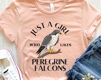 Peregrine Falcon Shirt, Peregrine Falcon Gift, GirlsPeregrine Falcon T-shirt, Peregrine Falcon Tee, Bird Shirt, Peregrine Falcon Graphic Tee