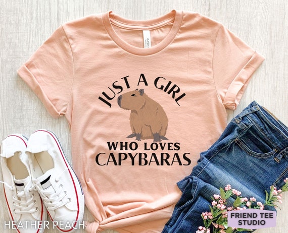Capybara Shirt, Love Capybara, Funny Capybara Tshirt, Capybara Gift, Capybara Rodent Tee, Girls Capybara T-shirt, Animal Shirts,Capybara Zoo
