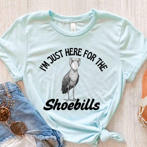 Shoebill Shirt, Shoebill Tee, Bird Lover Shirt, Shoebill Stork Shirt, Funny Bird Shirt, Bird Tee, Exotic Bird T-Shirt, Gift for Bird Lovers image 3