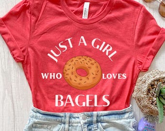 Bagel Shirt, Bagel Geschenke, Bagel T-Shirt, Foodie Shirt, lustiges Essen Shirt, Bagel Kinder T-Shirt, Geschenk für sie, Frühstück Shirt, Bäckerei Shirt