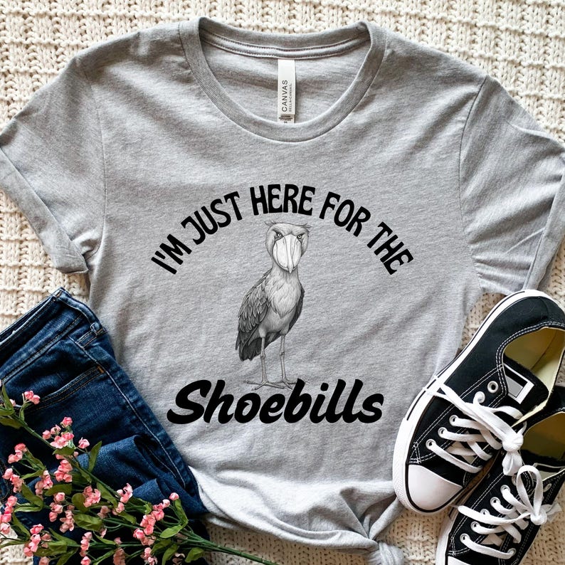 Shoebill Shirt, Shoebill Tee, Bird Lover Shirt, Shoebill Stork Shirt, Funny Bird Shirt, Bird Tee, Exotic Bird T-Shirt, Gift for Bird Lovers image 1