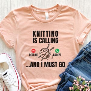 Knitting T-Shirt, Knitting Lover Tee, Funny Knitting Shirt, Knitting Gift For Her, Knitting T-Shirt, Cute Knitting Apparel, Girls Knit Shirt