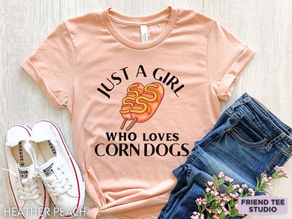 Corn Dog T Shirt -- Corn Dog Carnival Food Shirt Corn Dog T Shirt -- Corn Dog Carnival Food Shirt