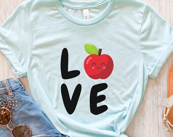 Apple Shirt, Apple Lover Gift, Apple Orchard Tee, Apple Picking T-shirt, Apple Fruit Shirt, Gift For Her, Mom Gift, Apple Kids Tee