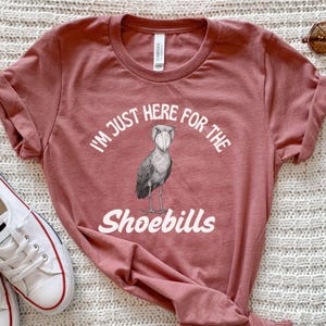Shoebill Shirt, Shoebill Tee, Bird Lover Shirt, Shoebill Stork Shirt, Funny Bird Shirt, Bird Tee, Exotic Bird T-Shirt, Gift for Bird Lovers image 4