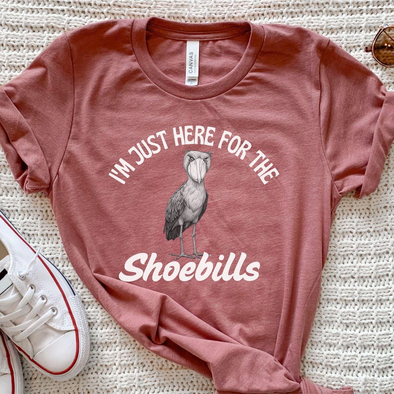 Shoebill Shirt, Shoebill Tee, Bird Lover Shirt, Shoebill Stork Shirt, Funny Bird Shirt, Bird Tee, Exotic Bird T-Shirt, Gift for Bird Lovers image 4