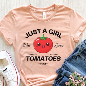 Womens Tomato Shirt, Tomato Gifts For Her, Funny Tomato T-shirt, Girls Tomato Tee, Tomato Print, Tomato Farm, Tomato Fruit, Tomato Day Shirt