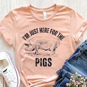 Pig Shirt, Pig Gifts, Pig Tshirt, Funny Animal Shirt, Farmer Shirt, Pig Farmer, Pig Show, Kids Tee, Country Shirt, Pet Shirt, Gift For Him