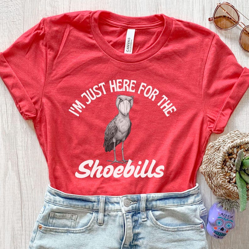 Shoebill Shirt, Shoebill Tee, Bird Lover Shirt, Shoebill Stork Shirt, Funny Bird Shirt, Bird Tee, Exotic Bird T-Shirt, Gift for Bird Lovers image 5