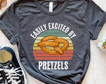 Maglietta morbida Pretzel, maglietta Pretzel Day, maglietta divertente Knot, regalo per gli amanti del cibo bavarese, maglietta Pretzel Oktoberfest, maglietta spuntino tedesco, maglietta Foodie