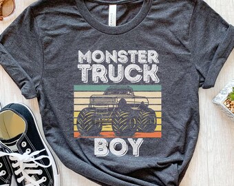 Koszulka Monster Truck Boy, Prezenty Monster Truck, Koszulka Monster Truck dla dzieci, Koszulka Monster Truck na przyjęcie urodzinowe, Koszulki Monster Truck Family
