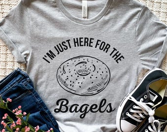 Bagel Shirt, lustiges Bagel-T-Shirt, Bagel Geschenke, Bagel Kinder-T-Shirt, Foodie Shirt, Lebensmittel Shirt, Geschenk für sie, Frühstück Shirt, Bäckerei Shirt
