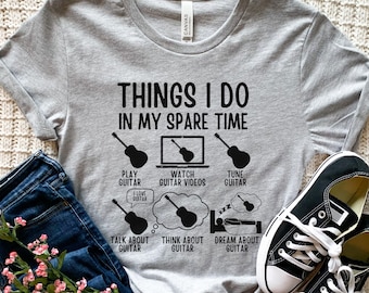 Camiseta de guitarra divertida, camiseta de guitarra para hombre, regalos de guitarra para papá, regalo de guitarrista, regalo para amantes de la guitarra, regalo para profesores de guitarra, camiseta de guitarra para niñas