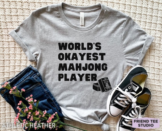 Mahjong Tshirt, Mahjong Player Gift, Funny Mahjong Shirt, Mahjong Tile Game, Mahjong Tee, Mah Jong Shirt, Chinese Games, Mahjong Competition