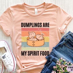 Dumpling-tröja, rolig dumpling-t-shirt, dumpling-presenter, dumpling-t-shirt för flickor, barndumpling-t-shirt, dumpling-t-shirt, dim sum-tröja, yum cha bild 2