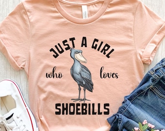 Shoebill Shirt, Shoebill Gifts, Girls Shoebill T-shirt, Shoe Billed Stork Shirt, Kids Shoebill Tee, Whale headed Stork Shirt, Fun Bird Shirt