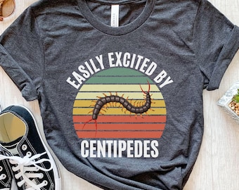 Camiseta de ciempiés, camiseta infantil de ciempiés, regalo de ciempiés para él, regalos para dueños de ciempiés, camiseta de insectos, camiseta divertida de ciempiés