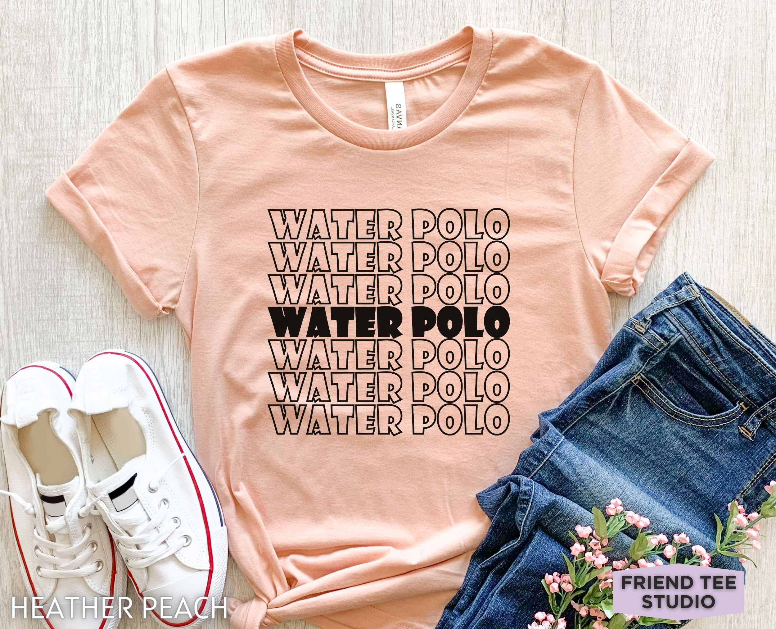 Horse Playing Water Polo Tee Shirt  - Funny Polo Gift Shirt