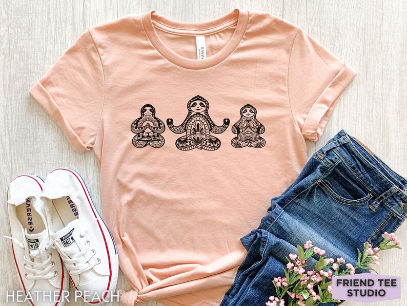 T-Shirt Bambino Con Bradipo, Spirit Animal "Lazy Boy", 100% Cotone, The Clothing Shed