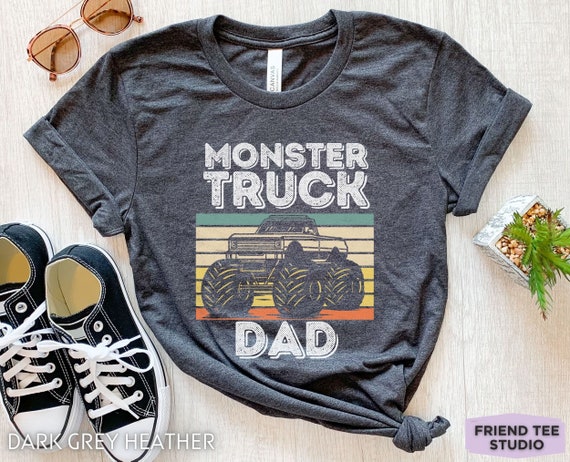 Monster Truck Dad Shirt, Monster Truck Gifts, Mens Monster Truck Tshirt, Monster Truck Birthday Party Tee, Monster Truck Family T-shirts