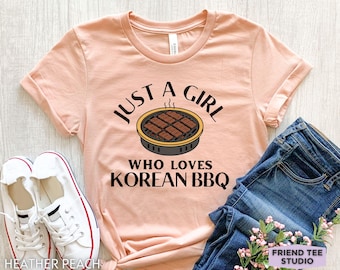 Koreaans BBQ-shirt, grappig Koreaanse Bbq Lover-T-shirt, BBQ-cadeau, Koreaans eten-shirt, BBQ-liefhebber T-shirt, Foodie-cadeau, Grill Lover-T-shirt