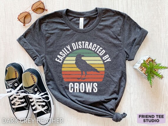 Crow Shirt, Funny Crow Tshirt, Crow Gifts, Crow Bird, Kids Crow Tee, Corvid Shirt, American Crow, Womens Crow T-shirt, Mens Crow T Shirt
