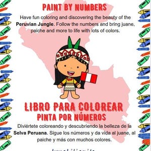 Libro para Colorear Selva Peru Coloring Book