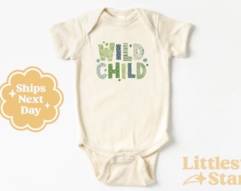 Wild Child Baby Onesie© - Boho Baby Shirt - Natural Onesie© - Girls Bodysuit - Boys Body Suit