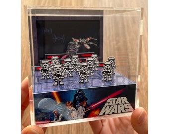 Star Wars - DIY Diorama Cube Template - Darth Vader Stormtrooper Cube - Digital File - ALL SIZES
