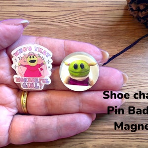 Cartoon pin  /  shoe charm/ pin badge / magnet