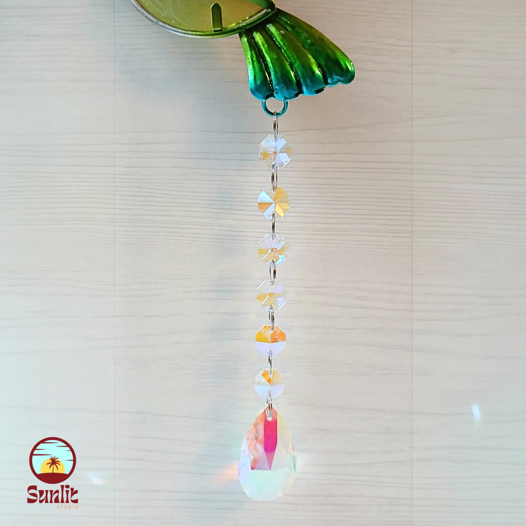 Acchiappasole Per Finestre A Forma Di Uccello | 2 Pezzi In Acrilico | Decorazione Casa - 3
