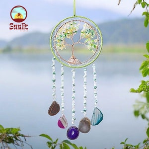Iwinna Hand-Woven Dream Catcher, Wall Hanging Decor Windchime for Home Gardening Decoration