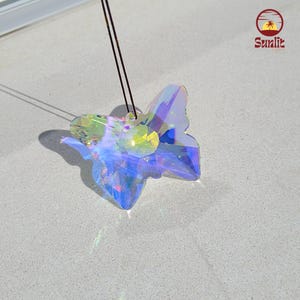 Butterfly Crystal Pendant Suncatcher | Car Charm | Prism Crystal Hangings | Boho Window Decor | Crystal Suncatcher | Housewarming Gift