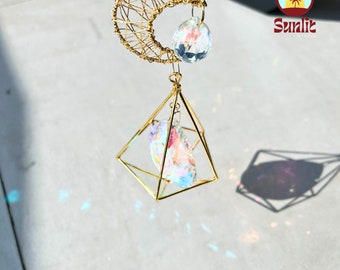 クリスタルサンキャッチャー（直径8インチ） - Etsy 日本