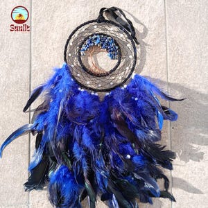 Attrape-rêves Arbre de vie - Décoration bohème à suspension murale avec plumes - Symbole spirituel pour une chambre, un espace de méditation ou un cadeau