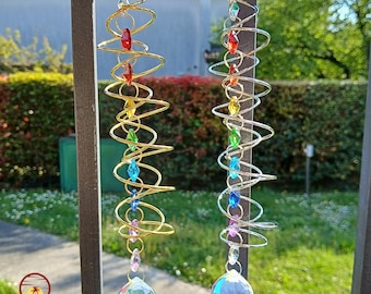 Chakra Crystal Suncatcher Set | 7 Chakra Crystal Hanging | Meditation Decor | Raw Gemstone Sun Catcher | Crystal Wall Hanging | Chakra Art