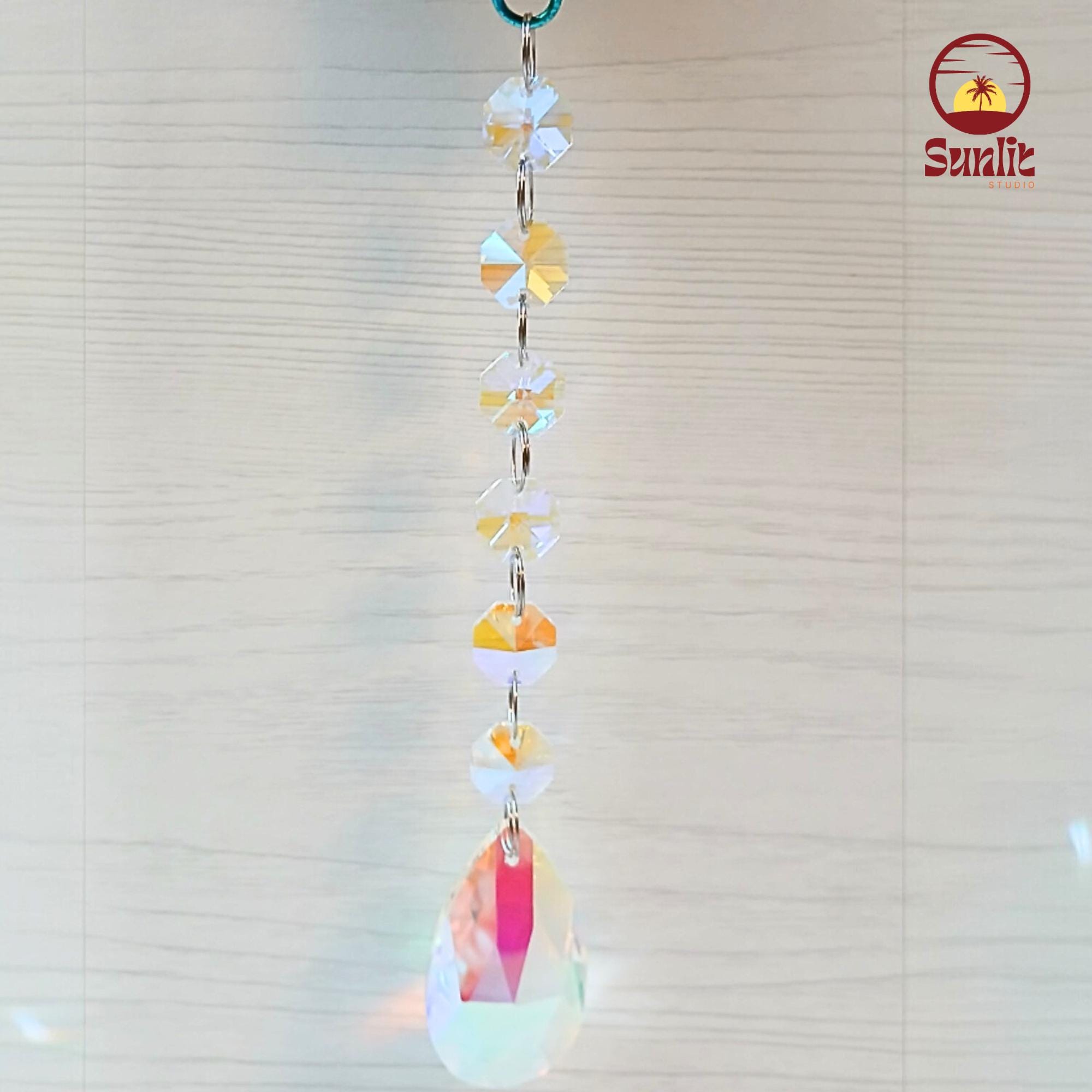 Acchiappasole Colibrì In Cristallo - Decorazione Da Finestra Con Riflessi Arcobaleno Per Interni Ed Esterni