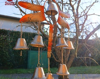 Dragonfly Wind Chime with Bells | Garden Hanger Outdoor Decoration | Dragonfly Wind Bell | Home Indoor Yard | Gardening Mom Gifts
