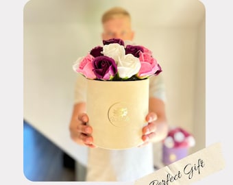 Seifen-Rosen-Blumenstrauß - Perfektes Geschenk für Mama und Sie