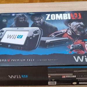 Zombie U Wii Edition Console  Black with CFW + USB stick with a lot games