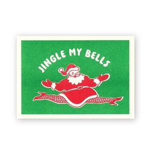 JINGLE MY BELLS / Cartolina di Natale / Risograph / Weinachtskarten